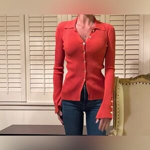 Le Ore ribbed buttondown sweater